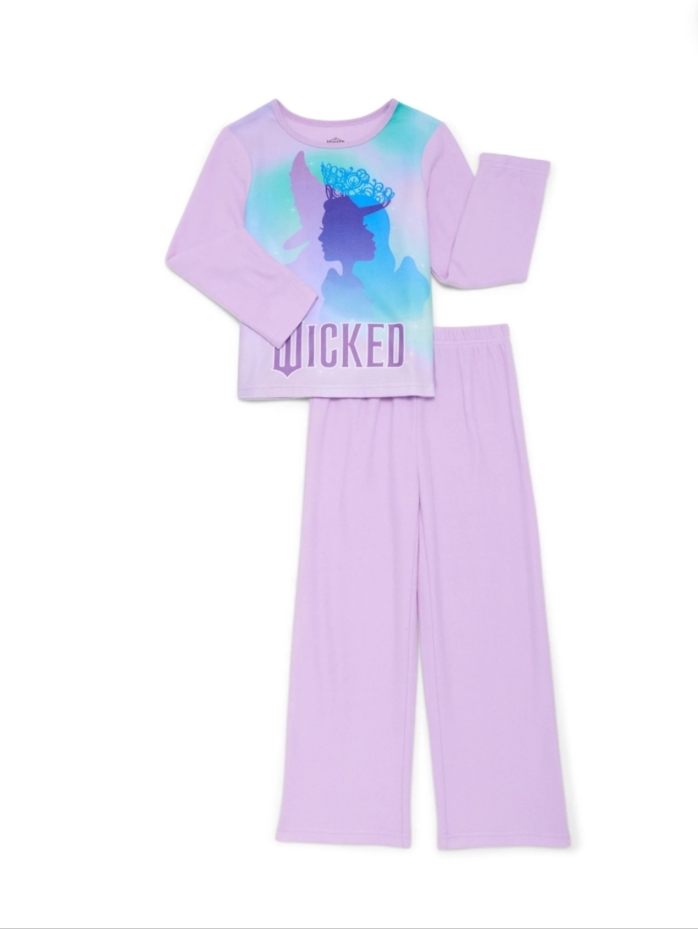 Wicked Girls Long Sleeve Top and Pants Pajama Set, 2-Piece,